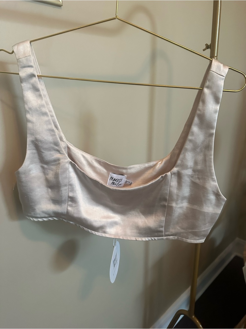 Princess Polly Satin Crop Bralette